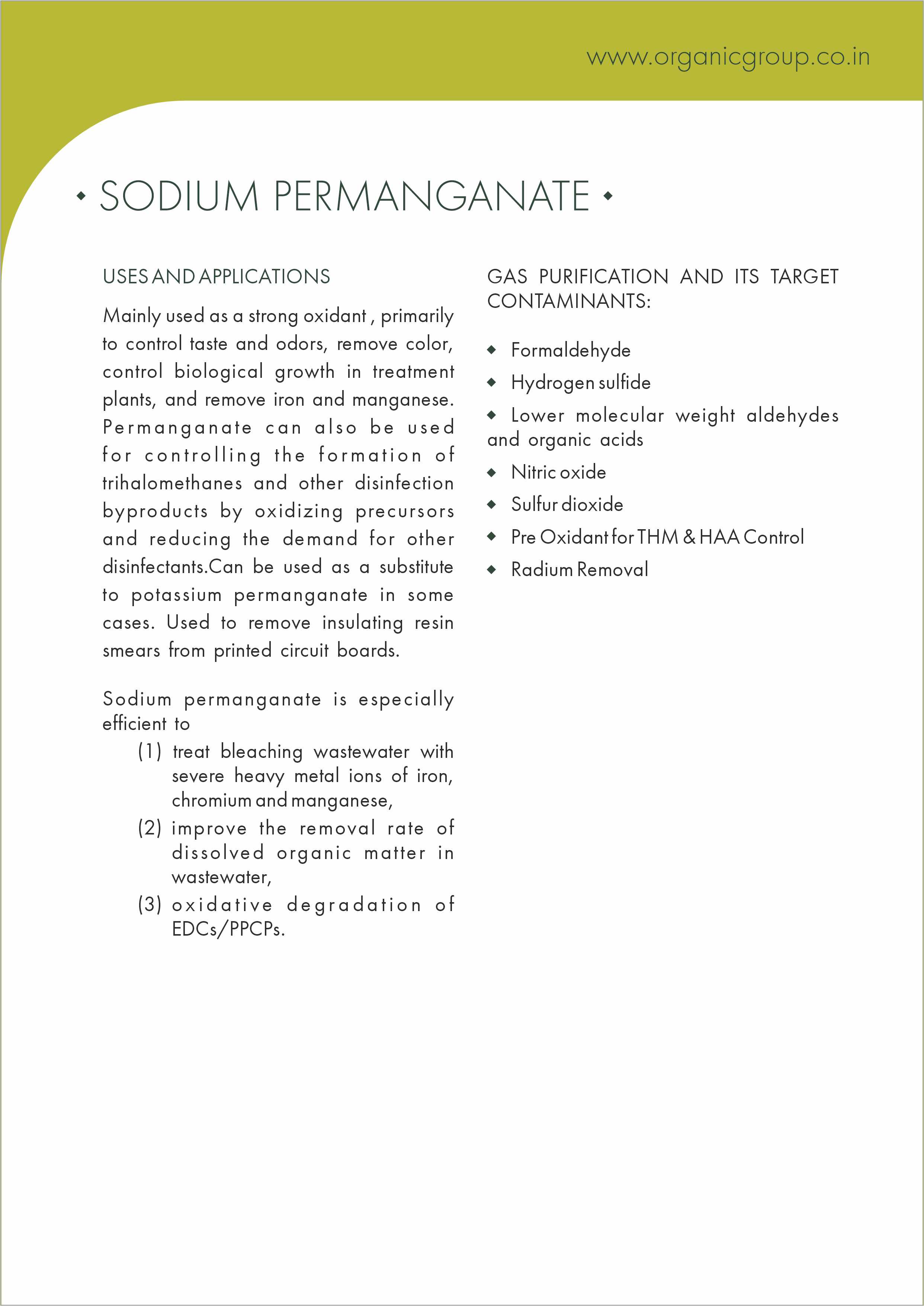 Sodium Permanganate Back